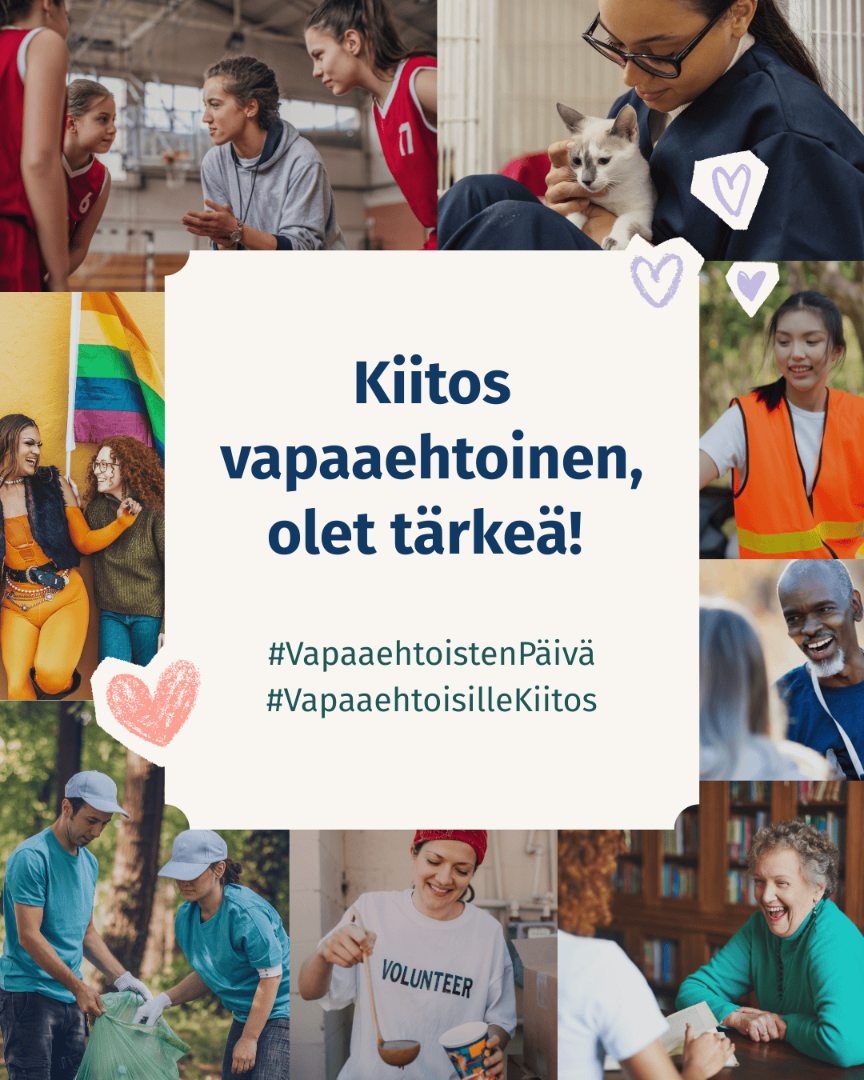 Hyvää Vapaaehtoisten päivää – Kiitos vapaaehtoisille!