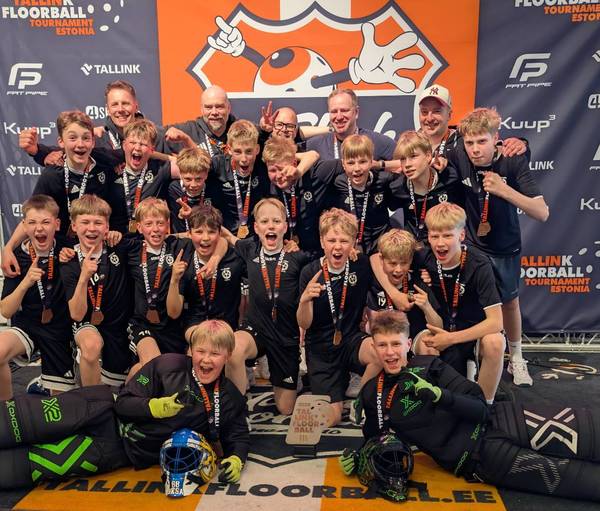 Muuramen Yrityksen P14-joukkueelle pronssia kansainvälisestä Tallink Floorball-turnauksesta