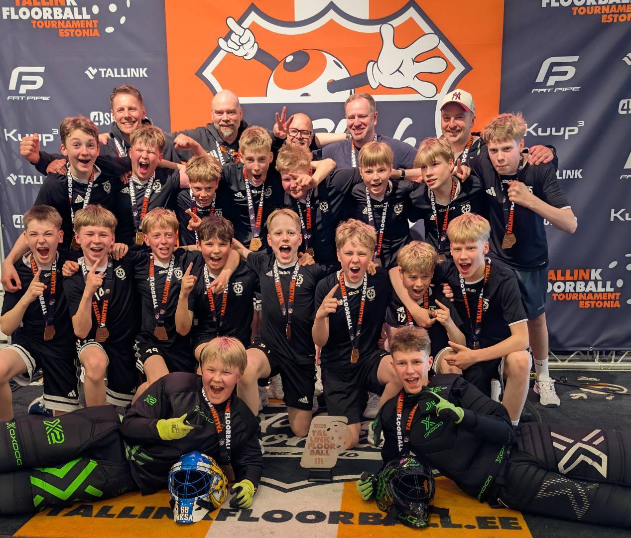 Muuramen Yrityksen P14-joukkueelle pronssia kansainvälisestä Tallink Floorball-turnauksesta