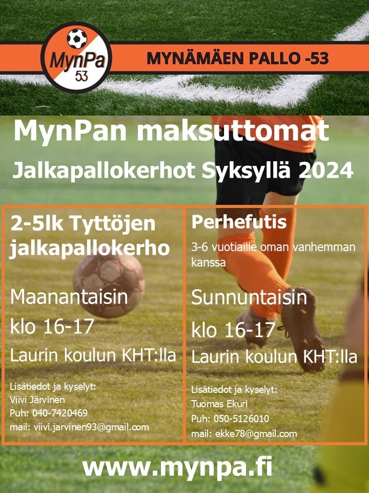 Maksuttomat kerhot syksyllä 2024