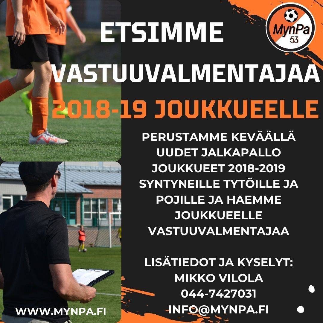 Haemme valmentajaa perustettavalle 2018-2019 joukkueelle!