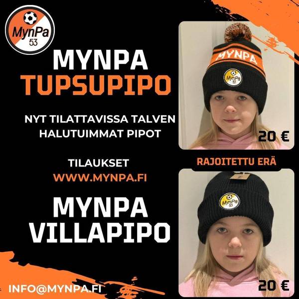 MynPa Tupsu- ja Villapipot nyt tilattavissa!