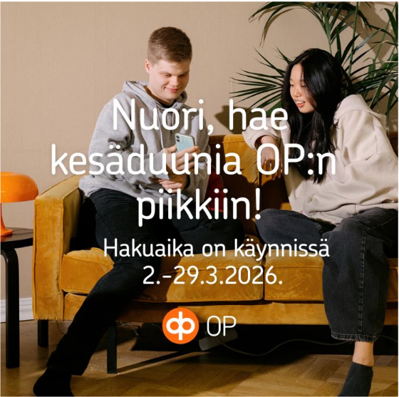 Tule meille kesätöihin!