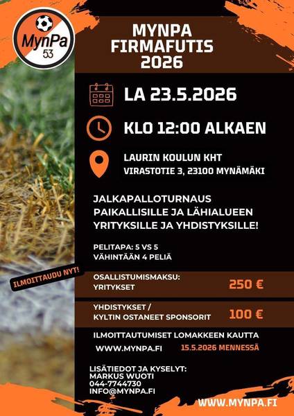 Firmafutis 2026, Ilmoittaudu mukaan!