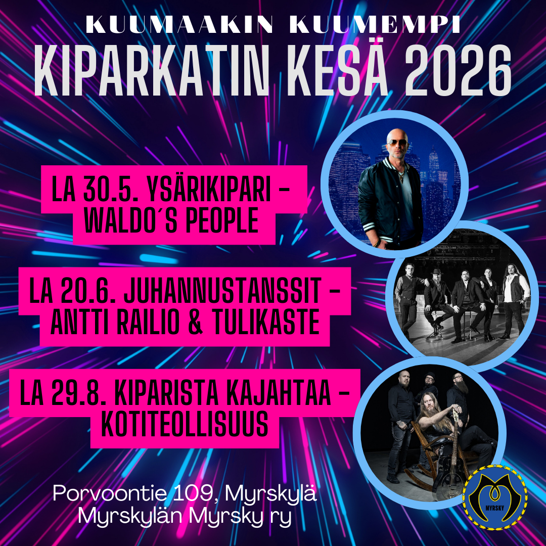 Kiparkatin tanssit kesällä 2026