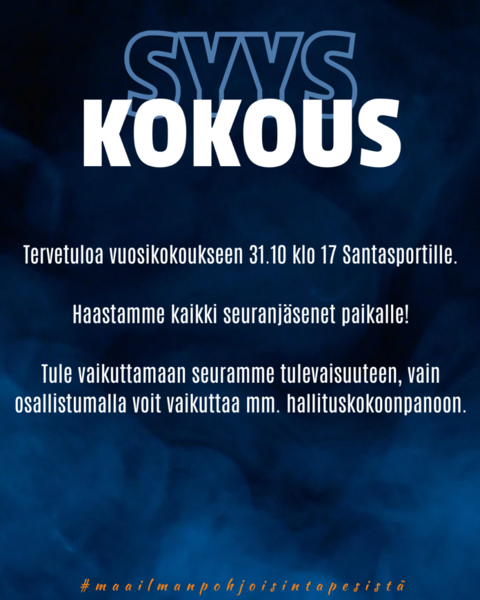 Kutsu sääntömääräisen vuosikokoukseen