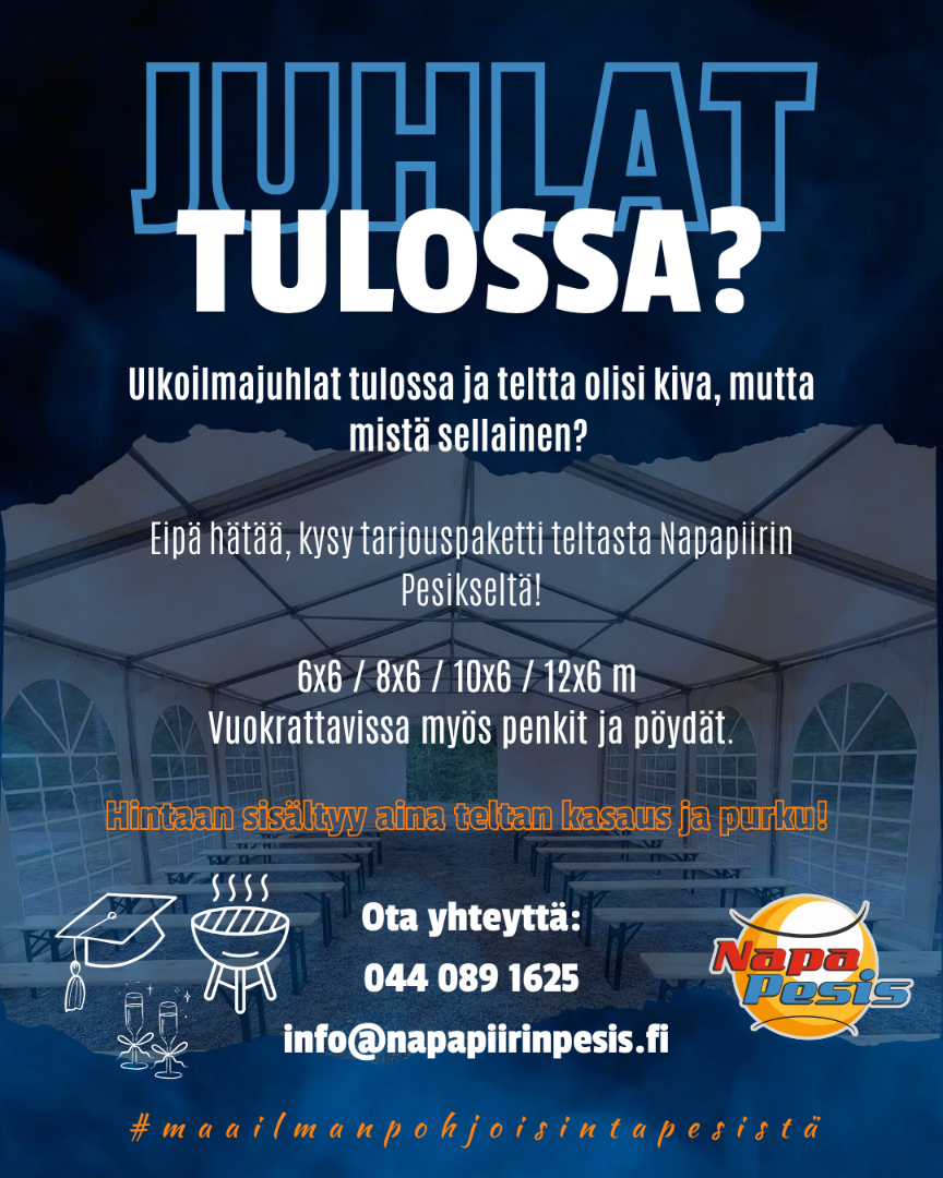 Juhlat tulossa?