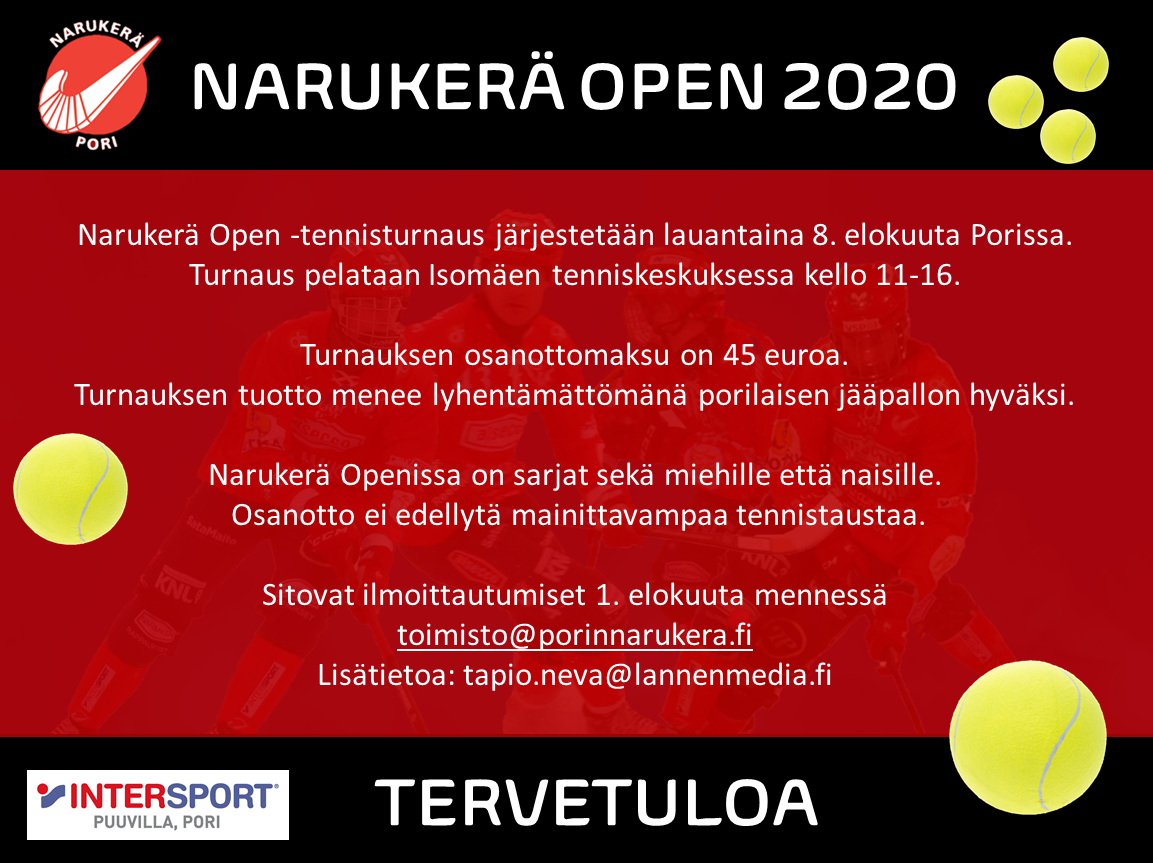 Elokuussa ratkaistaan Narukerän tennismestaruus - kohtaako Lassi Varjonen voittajansa?
