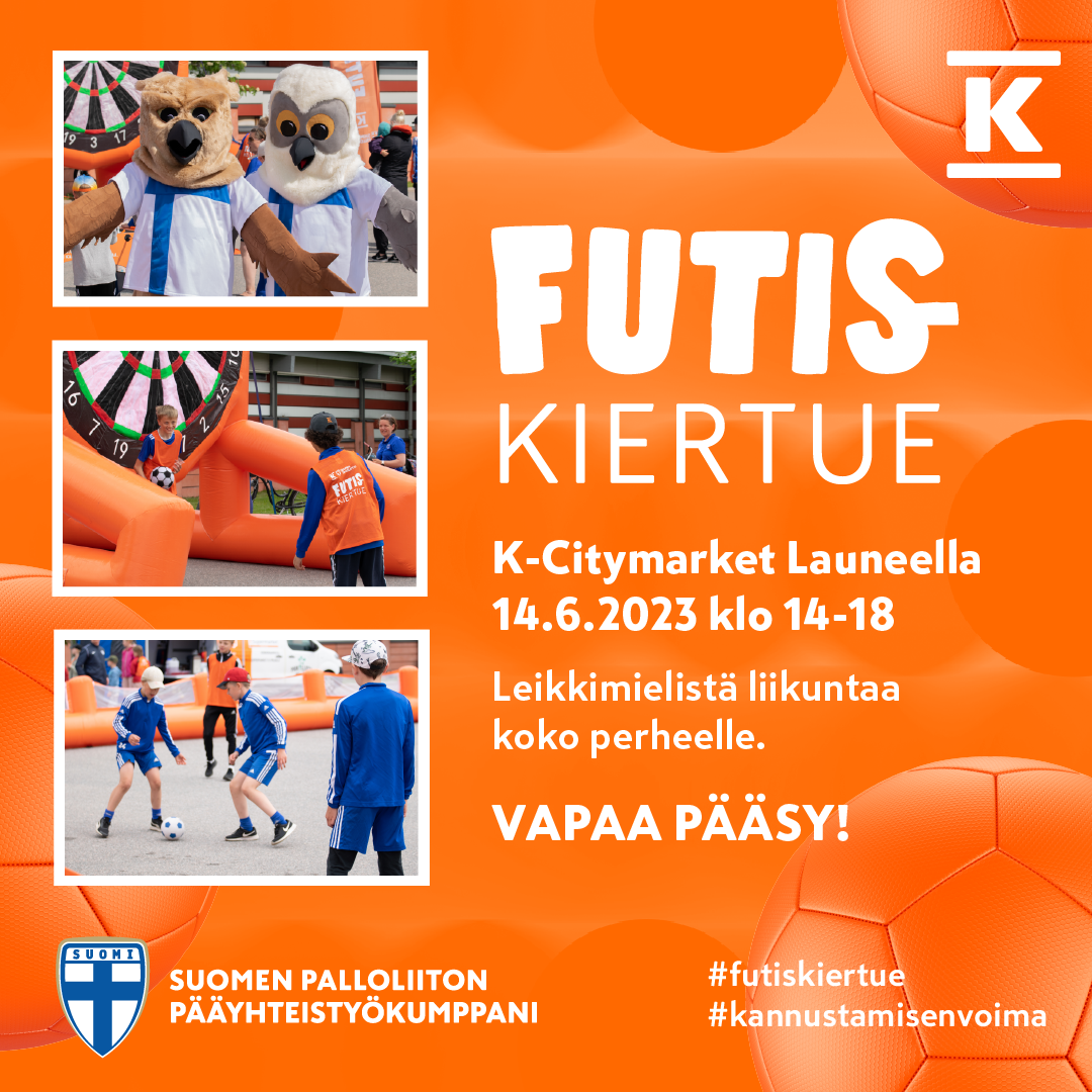 Nopsa järjestää K-ryhmän ja Suomen Palloliiton kanssa iloisen Futiskiertue päivän Lahdessa