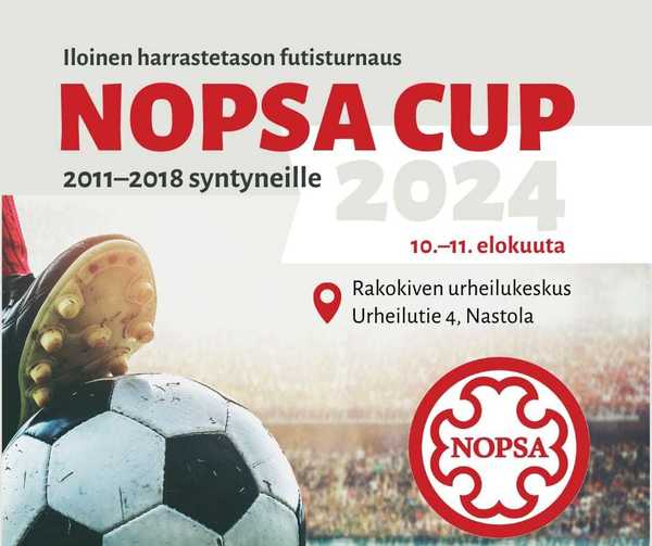 Nopsa Cup 2024 otteluohjelma on julkaistu