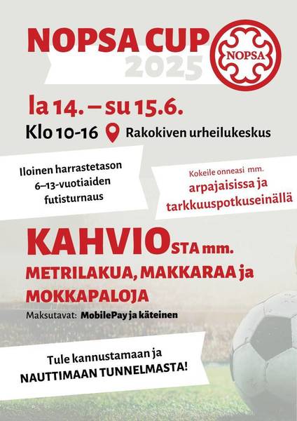 Nopsa Cup 2025 - 14.-15. Kesäkuuta