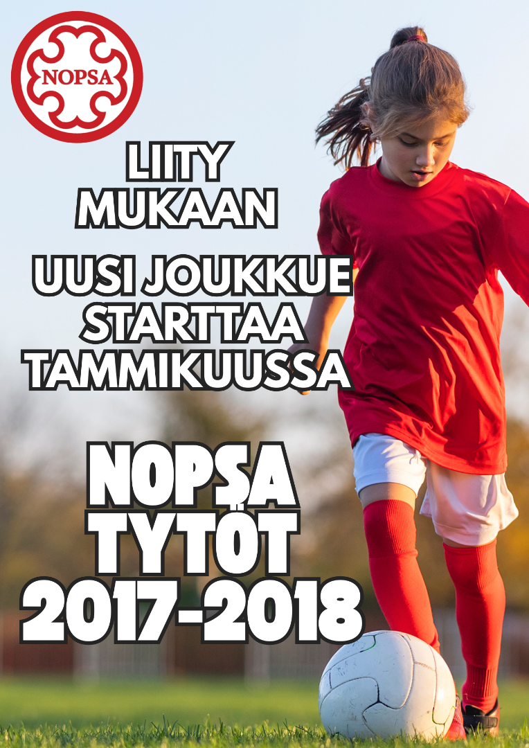 Nopsassa panostetaan tyttöjoukkuetoimintaan – uusi joukkue starttaa tammikuussa!