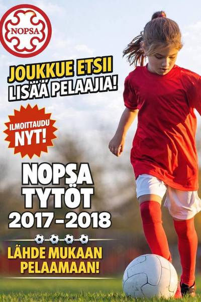 Tule mukaan tytöt 2017-2018 joukkueeseen!