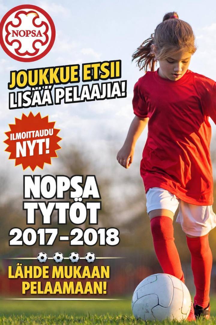 Tule mukaan tytöt 2017-2018 joukkueeseen!