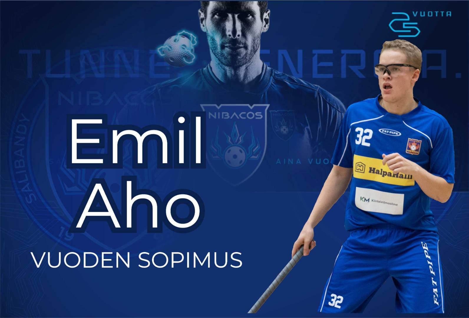 Emil Aho jatkaa Sinisten puolustuksessa