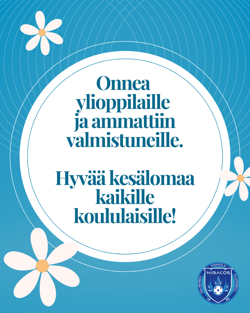Onnea ylioppilaille ja ammattiin valmistuneille!