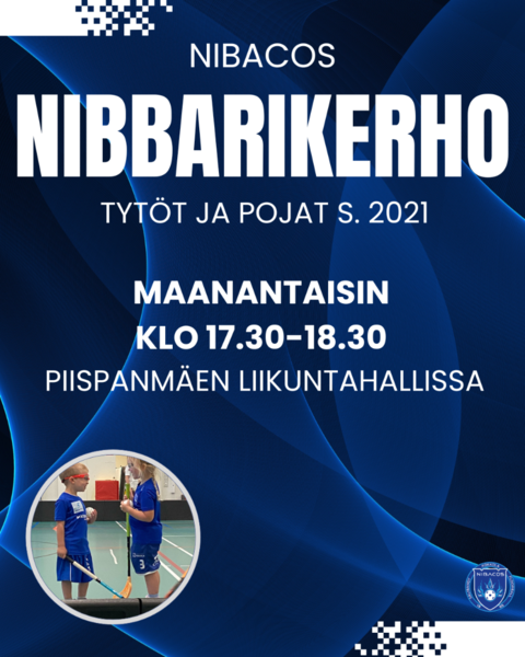 Nibbarikerho pojat ja tytös s.2021, ilmoittautuminen on auki