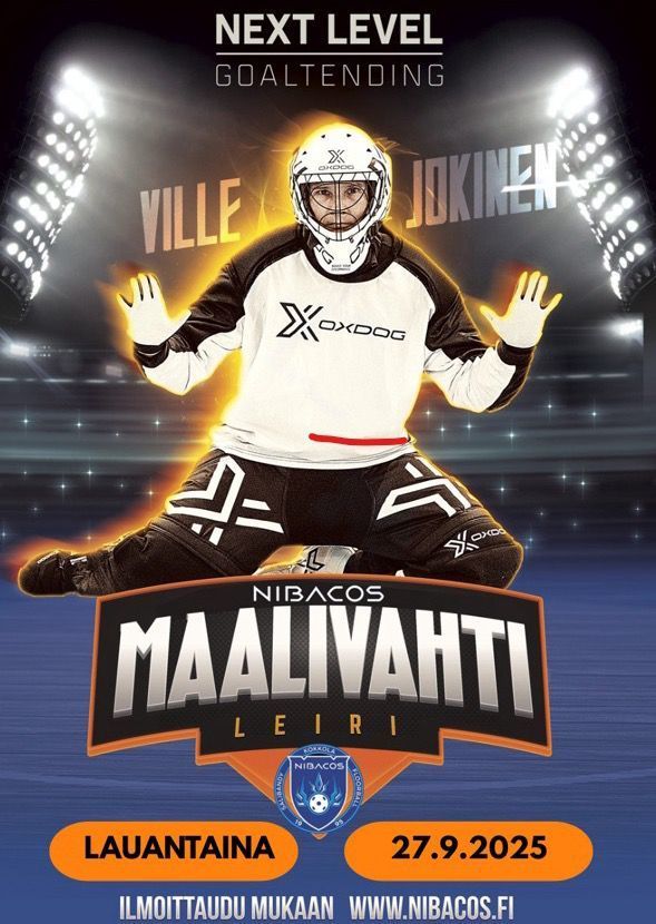 Ville Jokinen maalivahtileiri lauantaina 27.9.2025 Kampushallilla