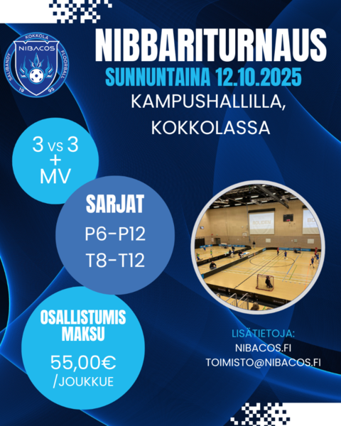 Nibbariturnaus su 12.10 Kampushallilla
