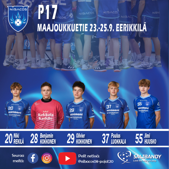 ​Viisi poikaa P17:n Maajoukkuetielle