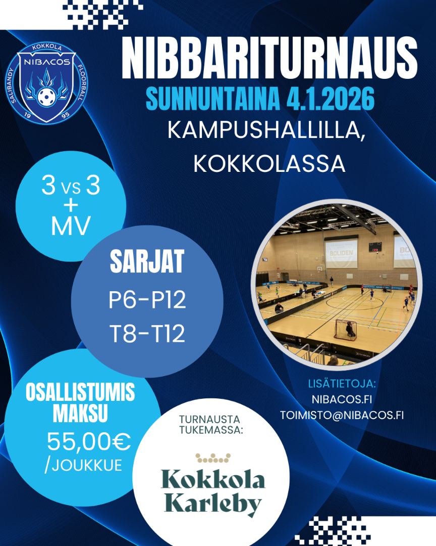 Nibbariturnaus sunnuntaina 4.1.2026 