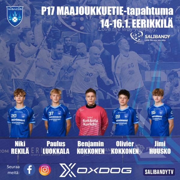 P17-pojat Eerikkilässä MAAJOUKKUETIEllä