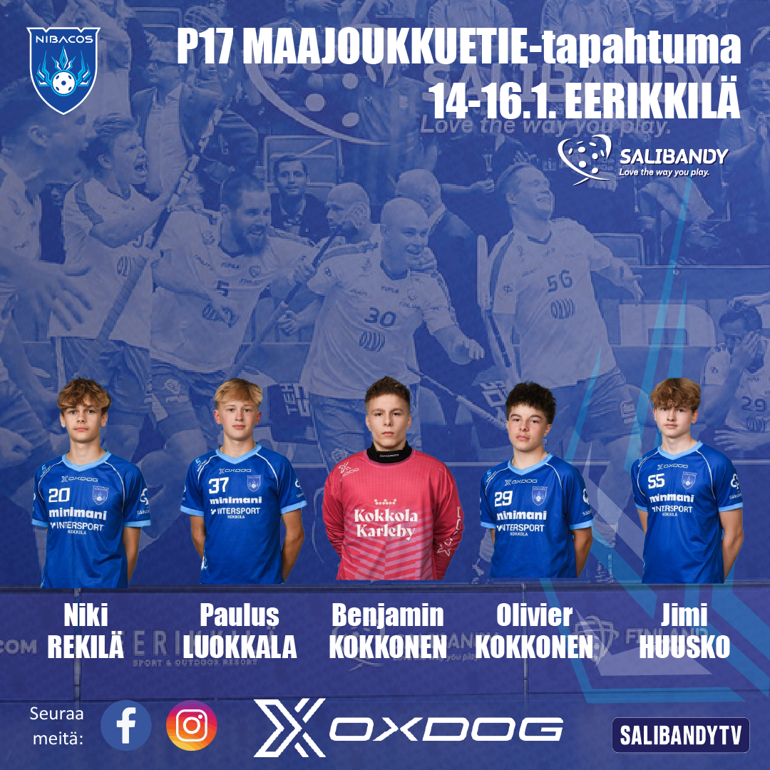 P17-pojat Eerikkilässä MAAJOUKKUETIEllä