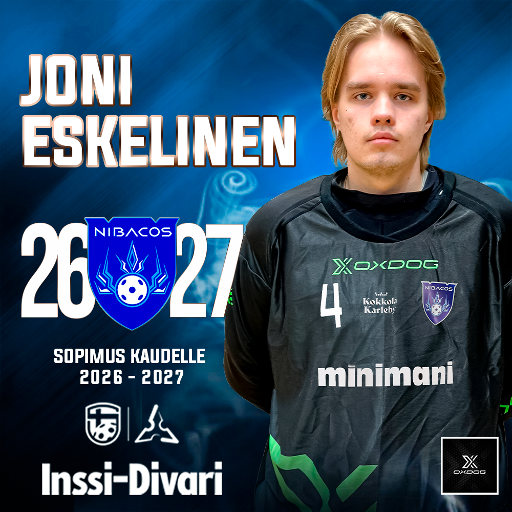 Nibacosin maalivahtiosasto täydentyy – Joni Eskelinen liittyy joukkueeseen