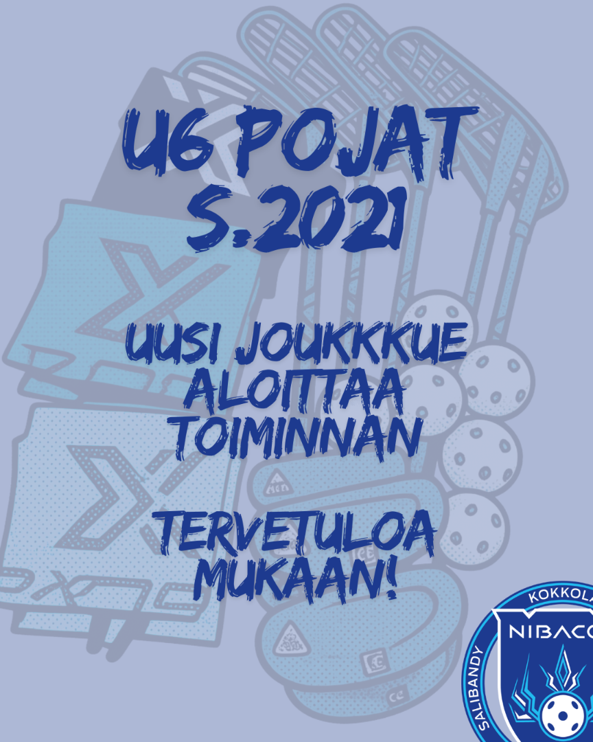 Uusi joukkue U6 pojat s. 2021 aloittaa toiminnan