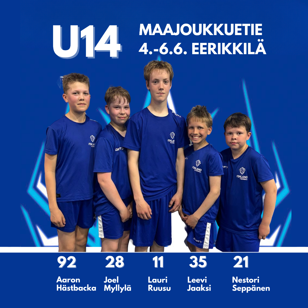 Viisi Nibacos-pelaajaa U14-maajoukkuetielle
