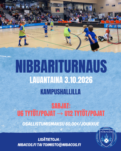Nibbariturnaus la 3.10.2026 Kampushallilla