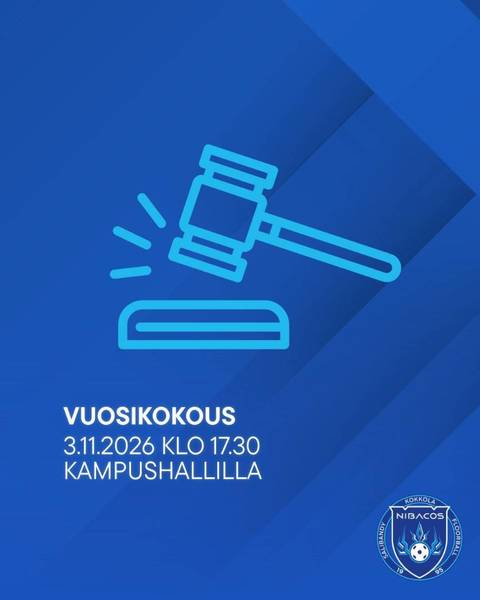 ​Kutsu Nibacos Kokkola ry:n sääntömääräiseen vuosikokoukseen