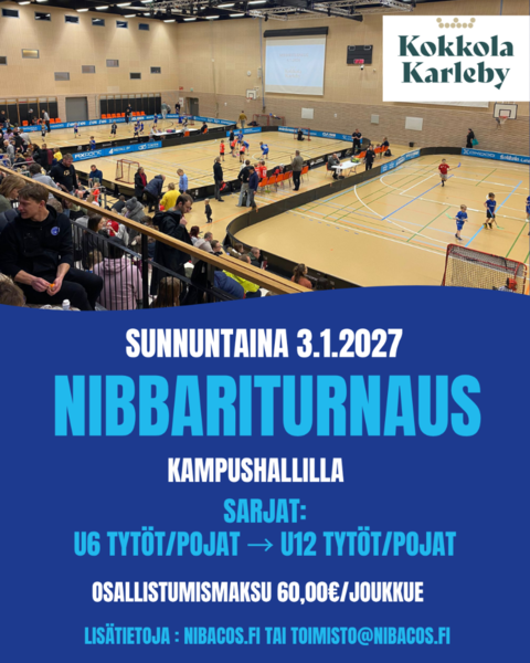 Nibbariturnaus su 3.1.2027 Kampushallilla