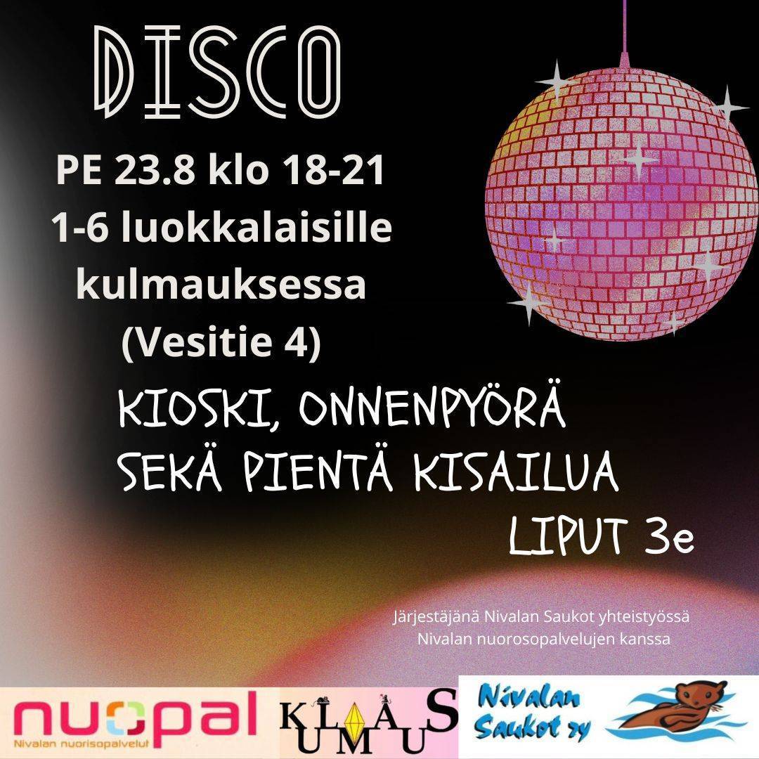 23.8.24 klo 18-21 Discoillaan 