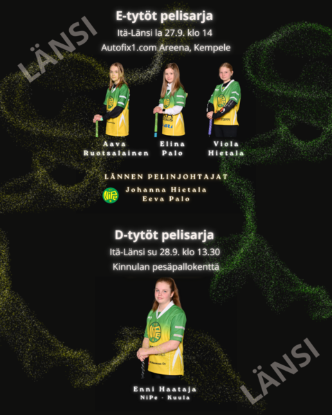 E- ja D-tyttöjen Itä-Länsi ottelut 27.-28.9.