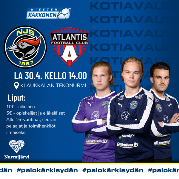 ​Otteluennakko Miesten Kakkosen kauden avausotteluun NJS-Atlantis FC