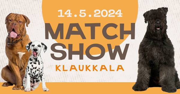 P2014 järjestää koirille Match Shown Klaukkalassa