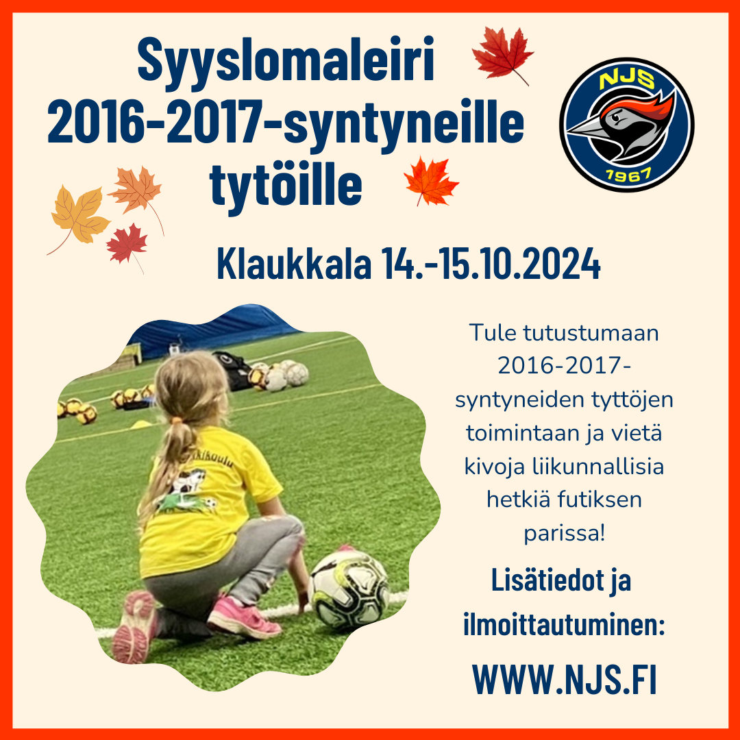 2016-2017-syntyneiden tyttöjen syyslomaleiri Klaukkalassa 14.-15.10.