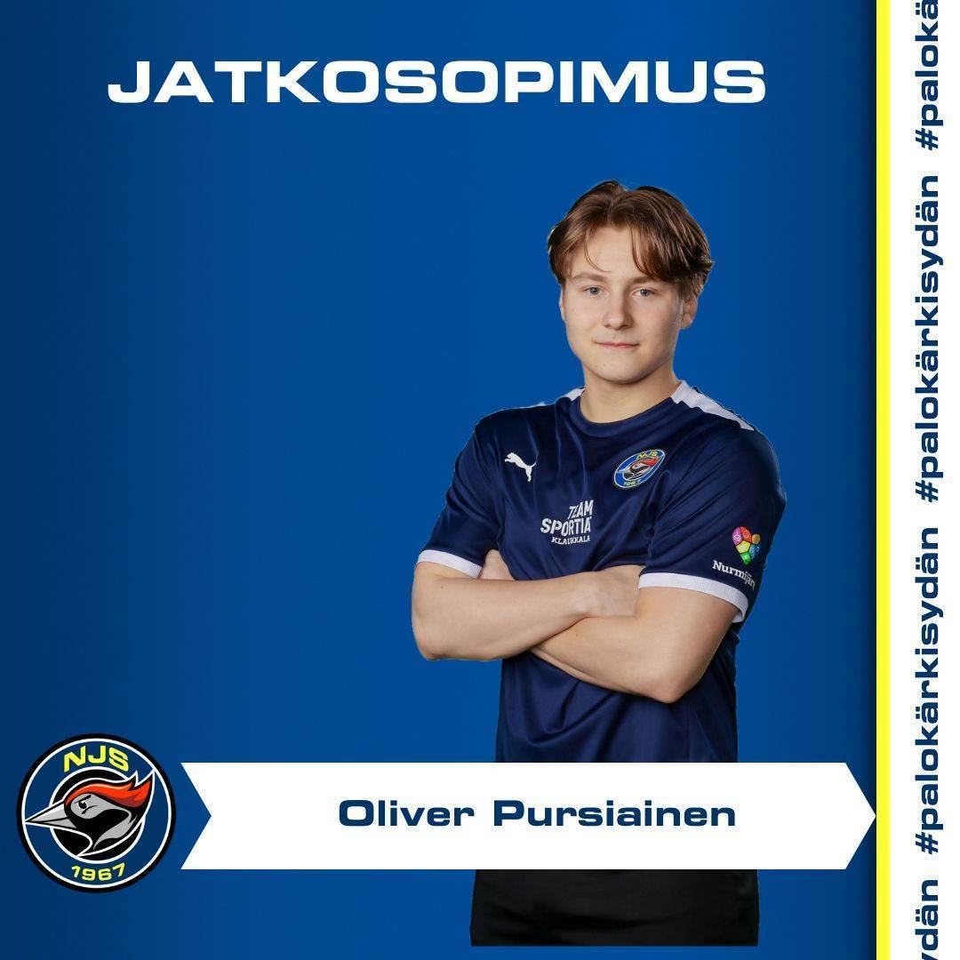 ​Oliver Pursiainen jatkaa NJS:n riveissä – toppari valmis uuteen kauteen!