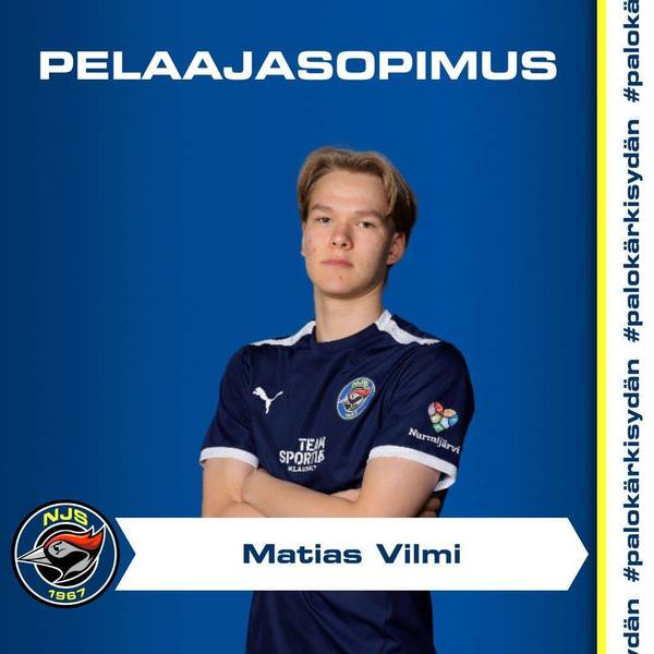 Keskikentälle nuorta taitoa – Matias Vilmi siirtyy NJS:n vahvuuteen