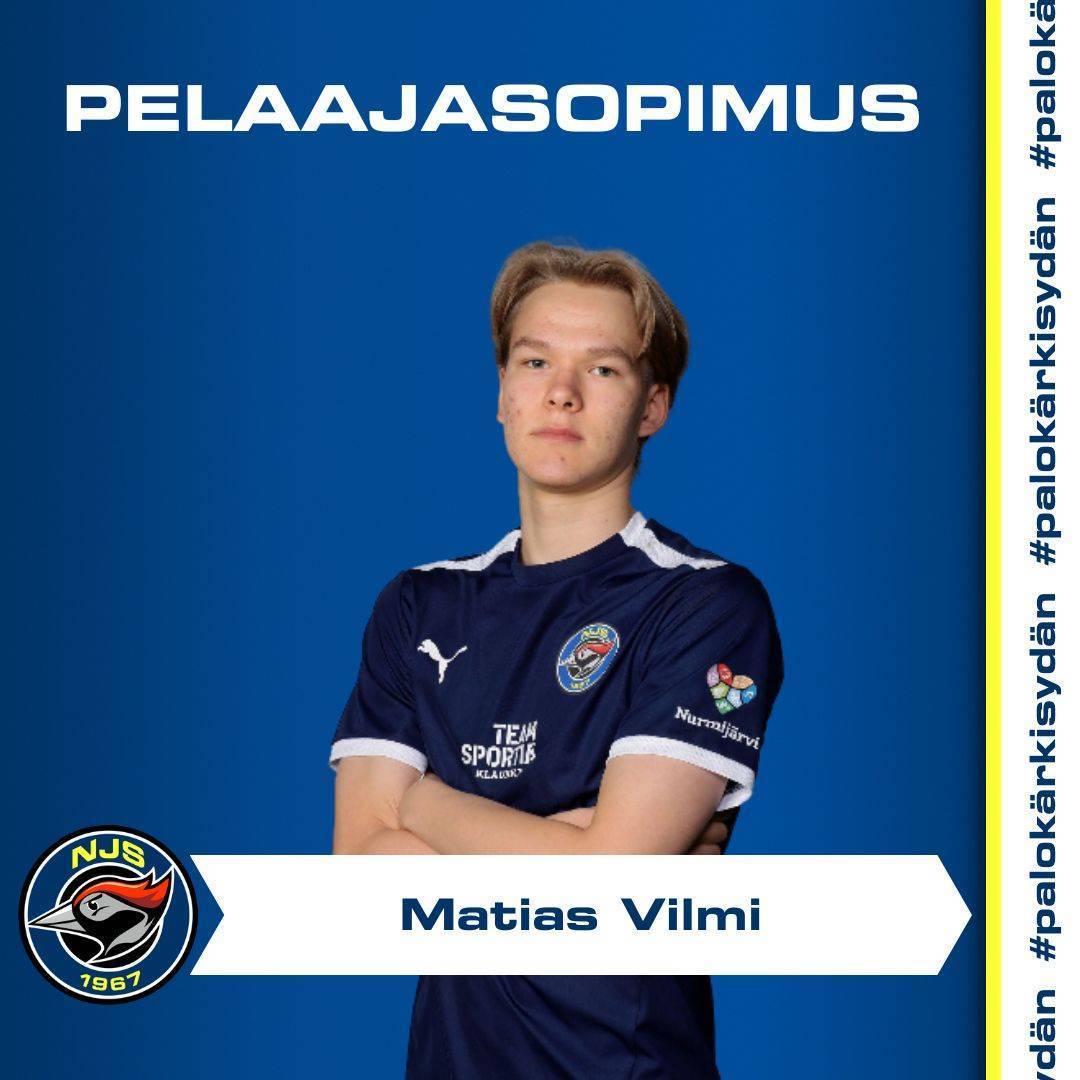 Keskikentälle nuorta taitoa – Matias Vilmi siirtyy NJS:n vahvuuteen