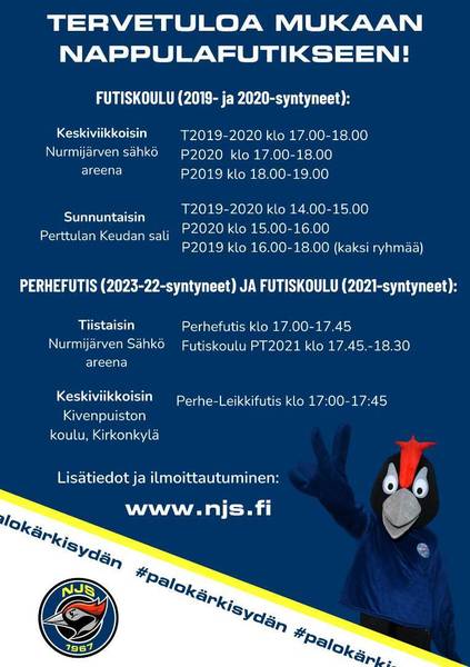 Tyttöjen oma Futiskoulu T2019-2020 alkaa keskiviikkona 29.10.!