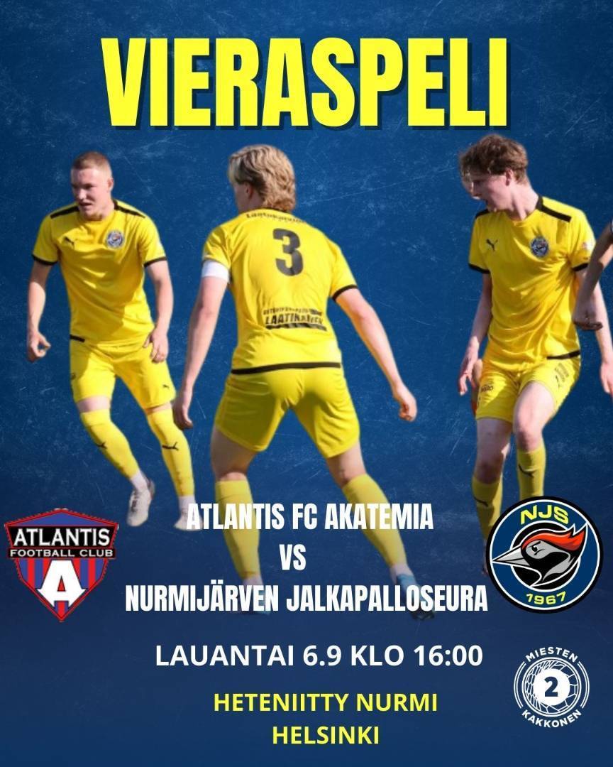 OTTELUENNAKKO ATLANTIS FC AKATEMIA vs NJS