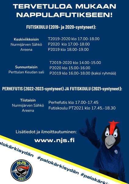 ​Futiskoulu P2021 -ryhmä alkaa tiistaina 28.10. !