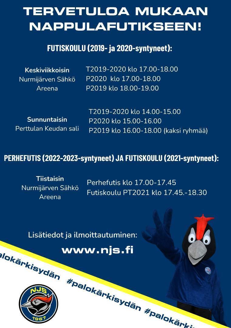 Futiskoulu P2021 -ryhmä alkaa tiistaina 28.10. !