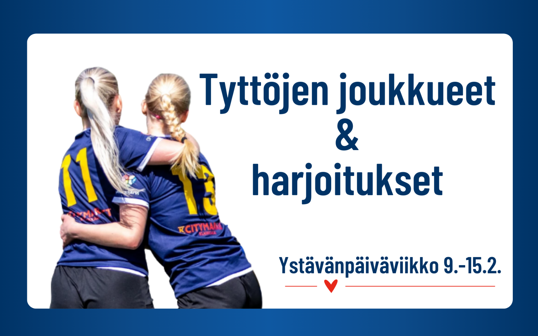 Tervetuloa mukaan NJS tyttöjoukkueisiin!