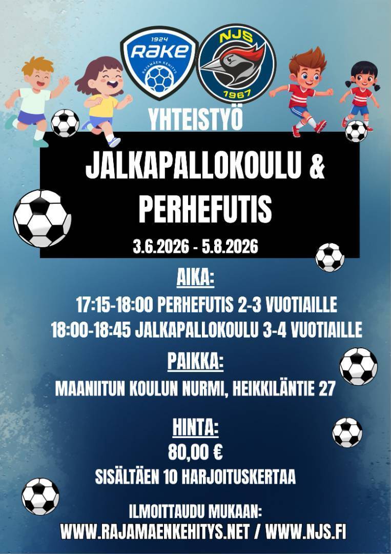 NJS ja RaKe pitää yhteistyössä ryhmiä perheiden pienimmille Kirkonkylällä kesällä!
