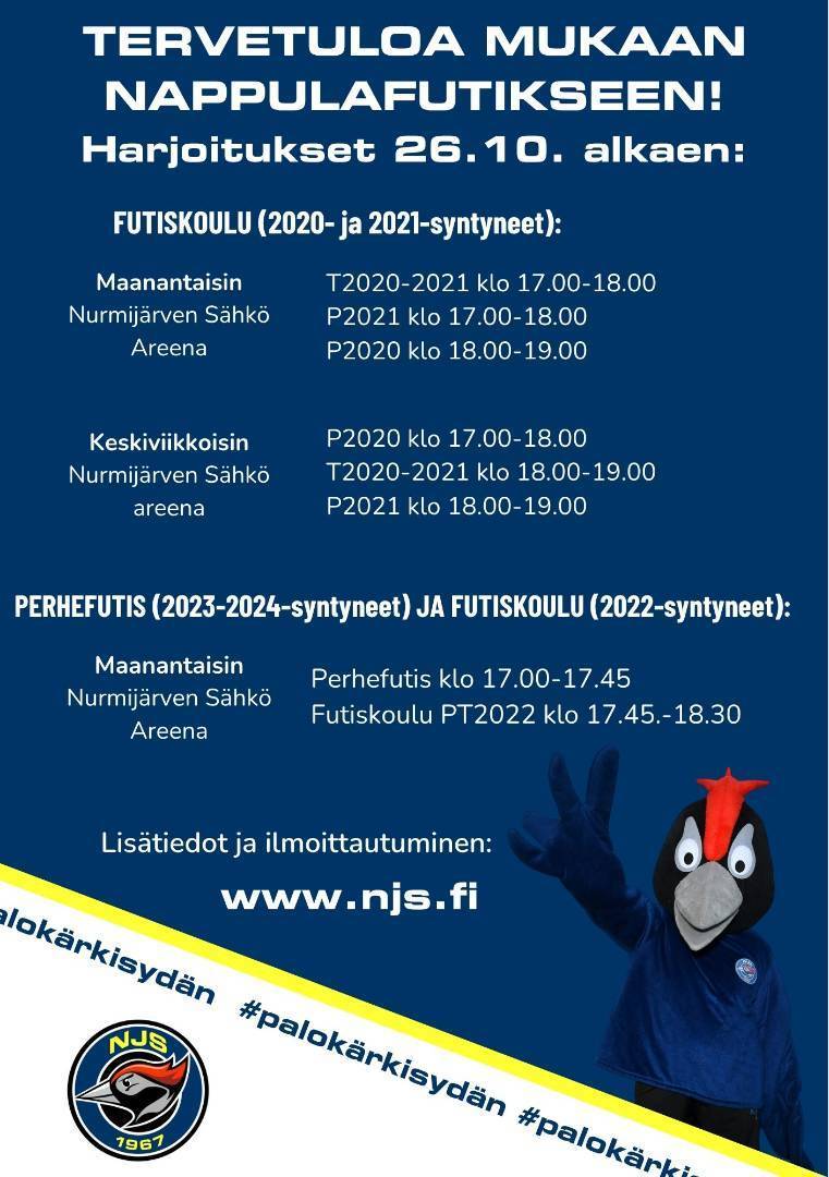 JALKAPALLOKAUSI VAIHTUU 26.10.2026!