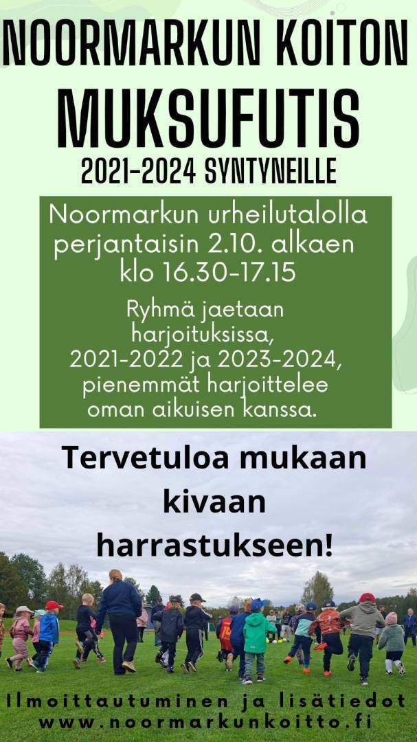 Ilmoittaudu Muksufutikseen!