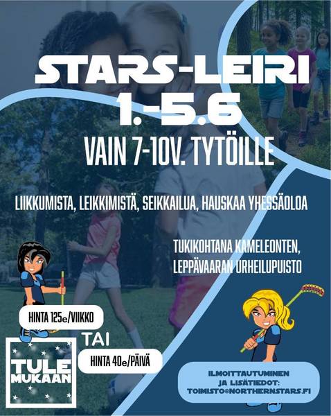 Northern Starsin kesäleiri tytöille!